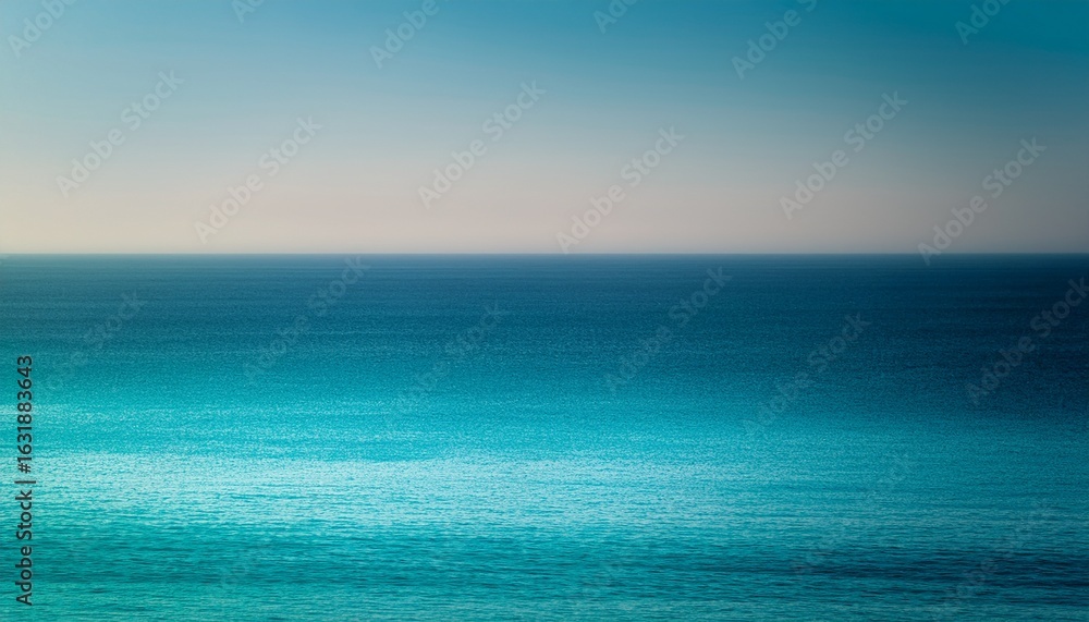 Obraz premium a serene gradient transitioning from soft aquamarine to deep teal evokes calm feeling