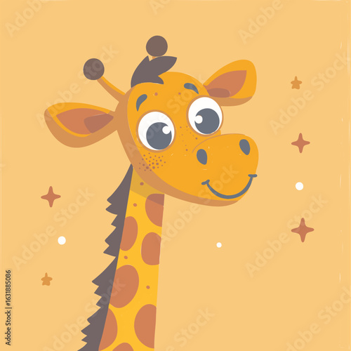 giraffe cartoon illustration