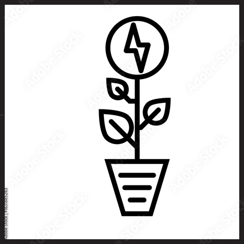 Biomass Power icon design