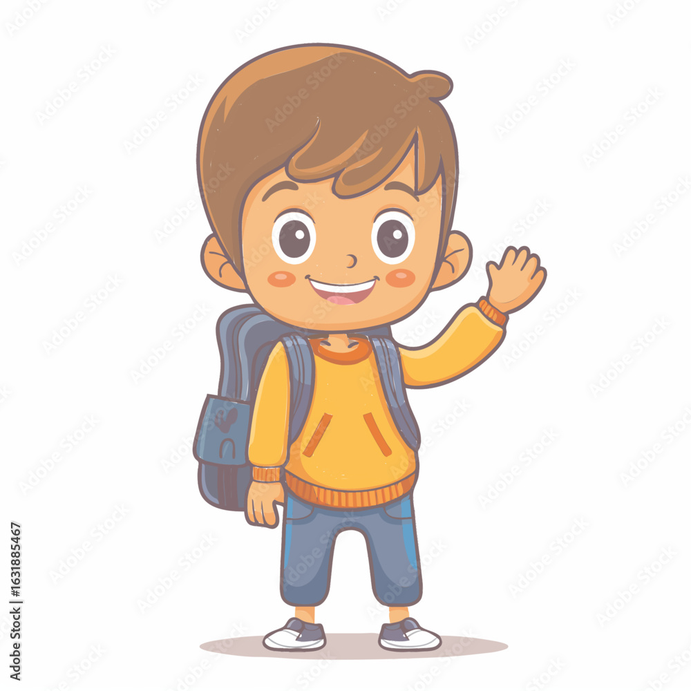 boy with a backpack boy with a backpack