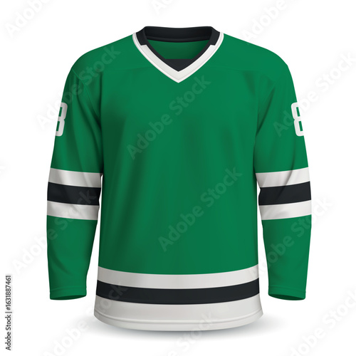 Realistic Ice Hockey home jersey in style