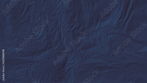 Modern Blue Crumpled Paper Texture — Aesthetic Folded Surface with Organic Wrinkles and Soft Shadows for Trendy Design, Minimalist Backdrops, and Digital or Print Visuals