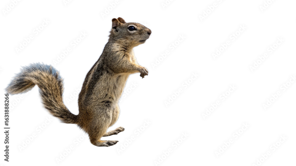 Obraz premium Squirrel, isolated transparent background
