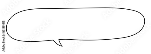 シンプルでおしゃれな手描き吹き出しのイラスト