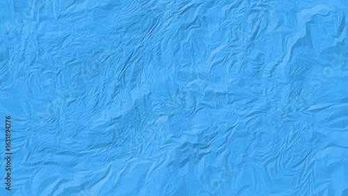 Modern Blue Crumpled Paper Texture — Aesthetic Folded Surface with Organic Wrinkles and Soft Shadows for Trendy Design, Minimalist Backdrops, and Digital or Print Visuals
