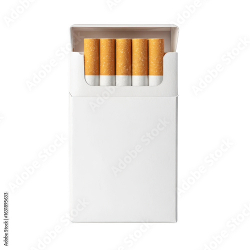 3d pack of cigarettes with white cardboard