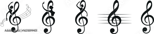 Music logo symbol vector Art, Icons, and Graphics for Designers	
