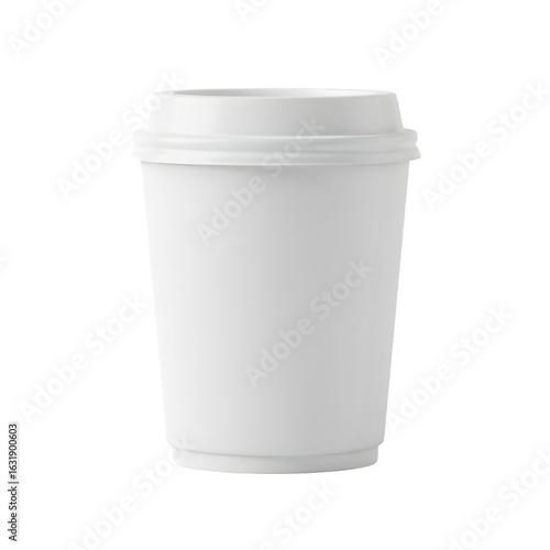 Wallpaper Mural Blank white takeaway coffee cup isolated on white background. Perfect for branding, mockups, or design presentations. isolated on white or transparent background. PNG format. Torontodigital.ca