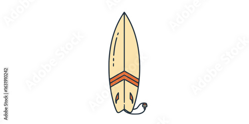Vector Surfboard Icon 