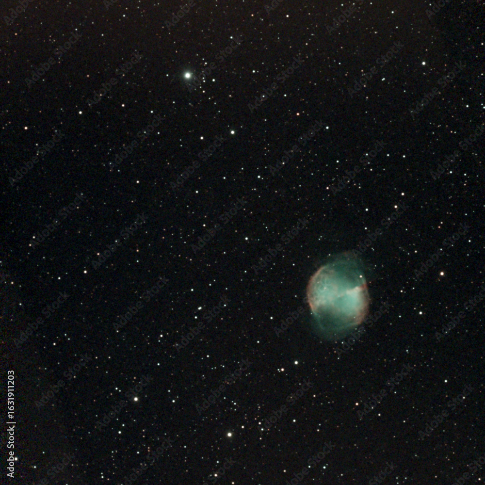 Naklejka premium étoiles, ciel, nuit, astrophotographie, Messier, M27
