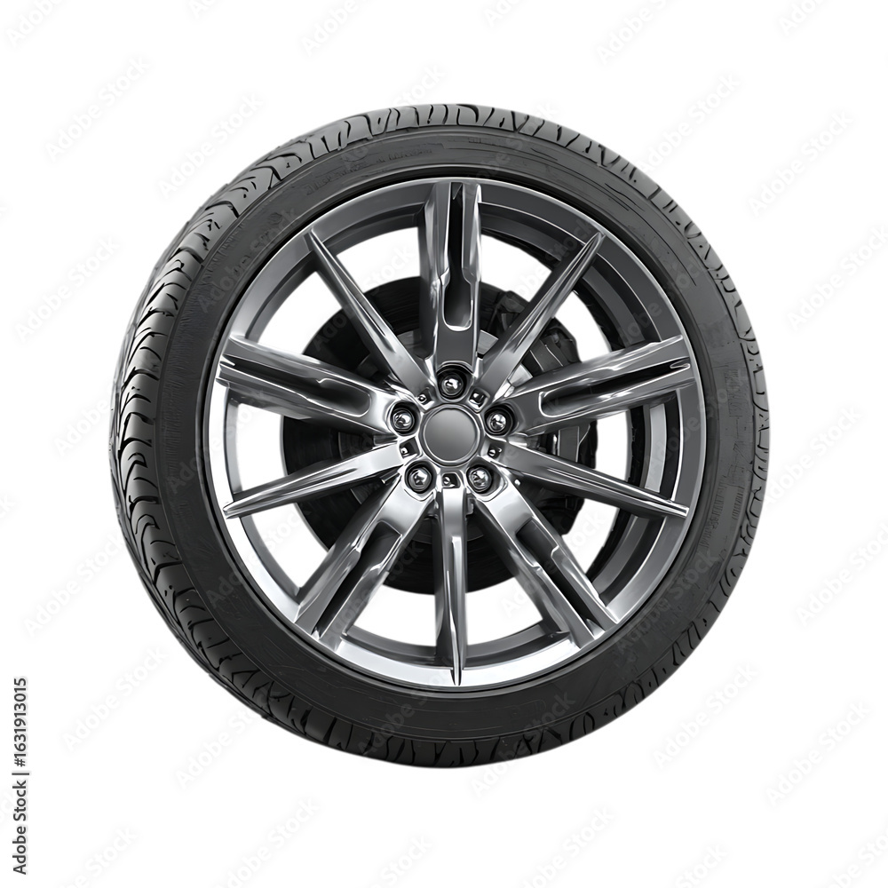 Fototapeta premium Vehicle wheel car png