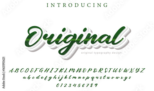 Original Font Stylish brush painted an uppercase vector letters, alphabet, typeface