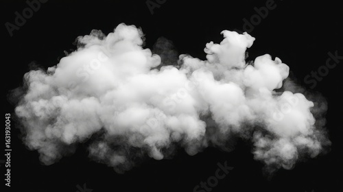 hite smoke puff isolated on transparent black background.. Steam explosion special effect. Effective texture of steam, fog, cloud, smoke. Stock royalty illustration. PNG stock illustration
