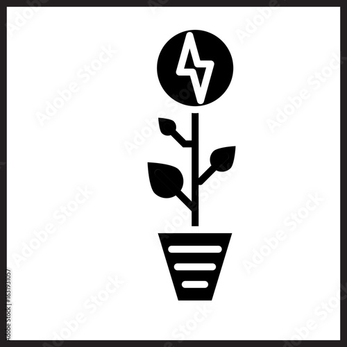 Biomass Power icon design