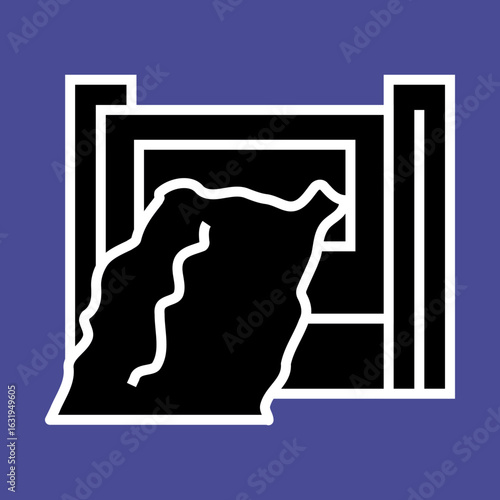 Hydroelectric Dam icon design