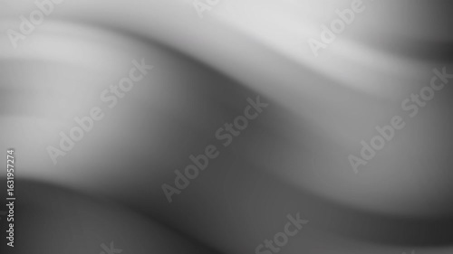 Black and white abstract gradient background with smooth flowing shapes and soft motion blur, ideal for minimal elegant visuals or monochrome digital overlays
