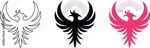 Stunning phoenix logo designs for powerful brand identity