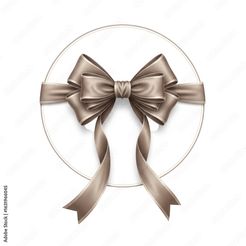 Naklejka premium Elegant satin ribbon bow isolated on transparent background