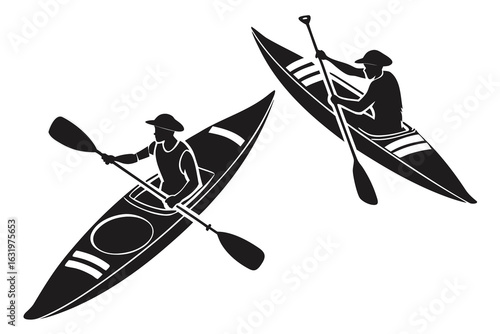 People in Canoes/Kayaks