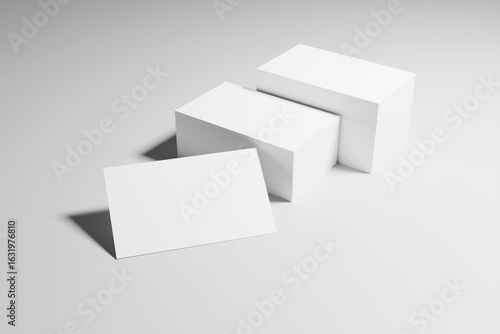Business Card 3D Rendering Image
