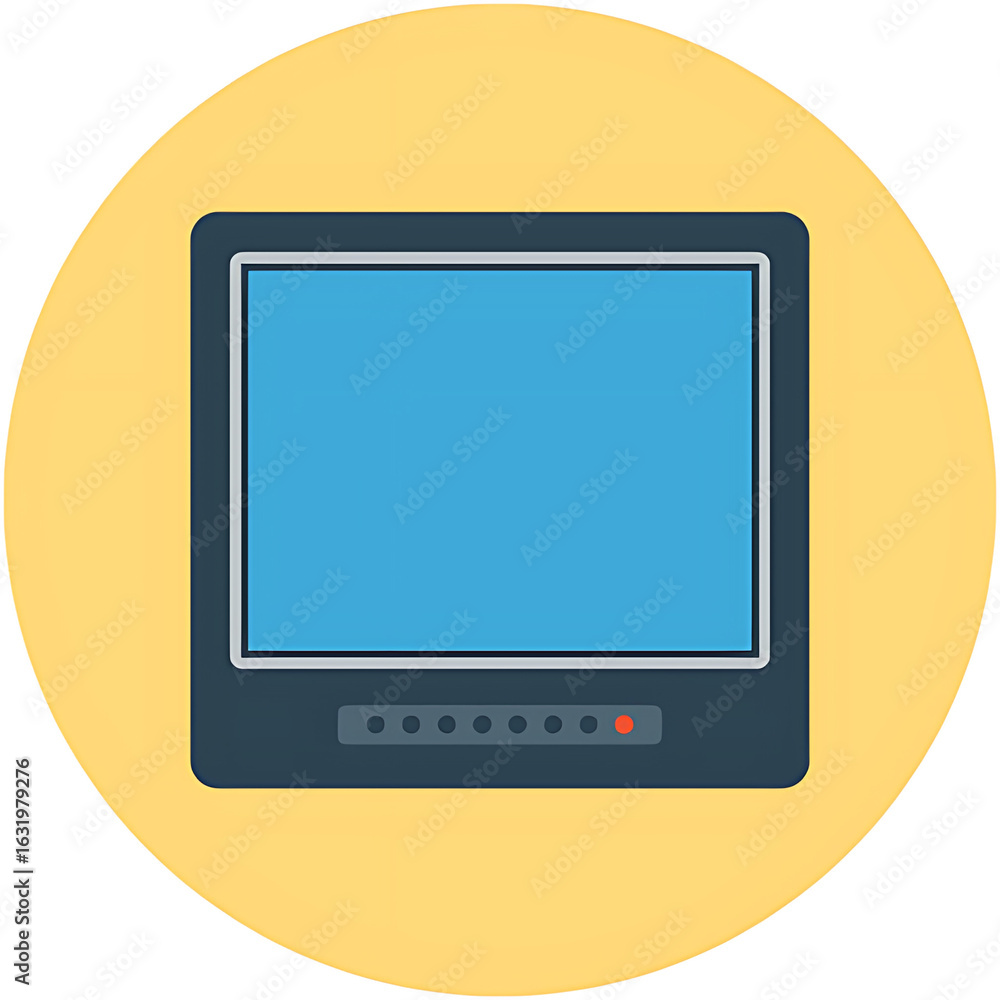 vector illustration of computer monitor vector illustration of computer monitor