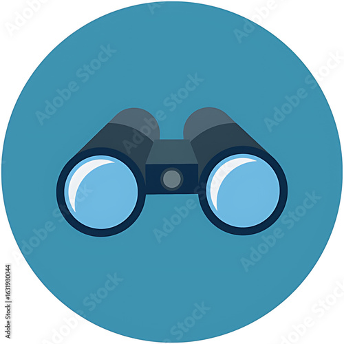 binoculars icon vector illustration