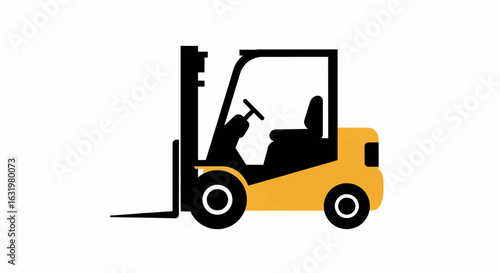 Compact Forklift Icon Colorized Vector