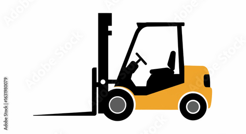 Compact Forklift Icon Colorized Vector