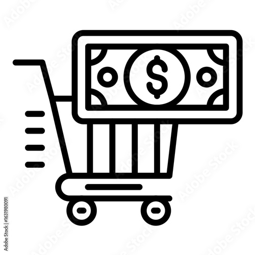 Cart Cash on Delivery Icon