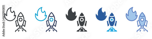 Drive icon set multiple style collection
