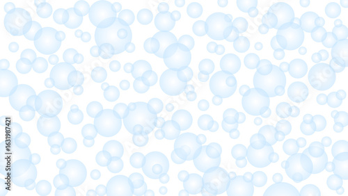 Seamless pattern with blue drops. Grey water background. Magic water drops wallpaper.	