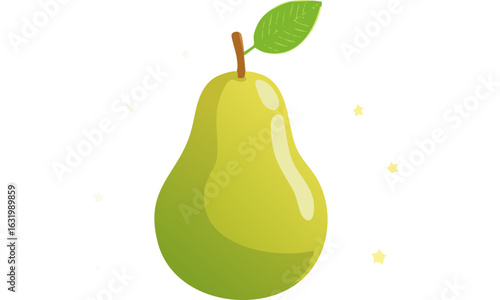 pear on a white background