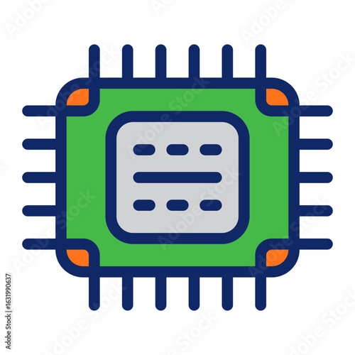 chip outline flat