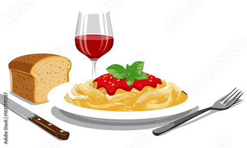 pasta with tomato sauce