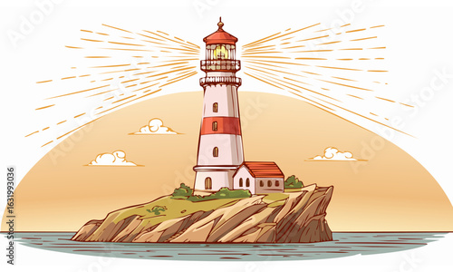 lighthouse on the coast