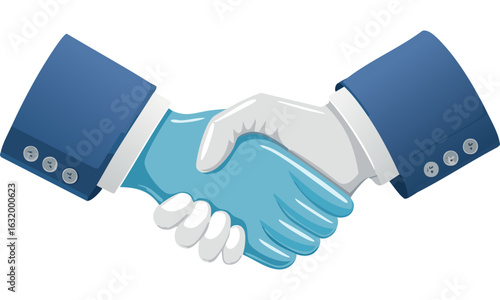 handshake icon vector illustration