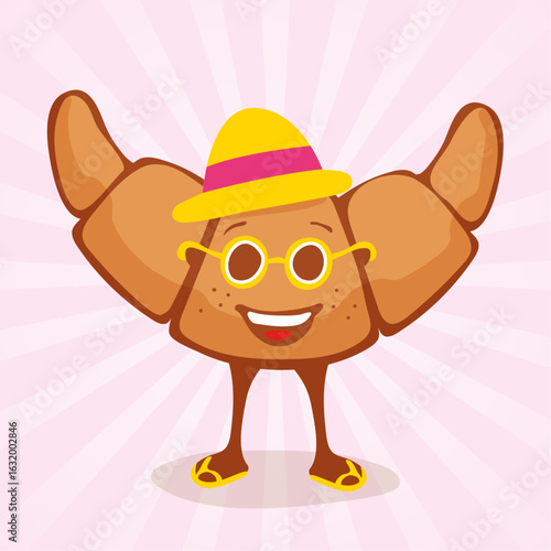 Happy summer croissant