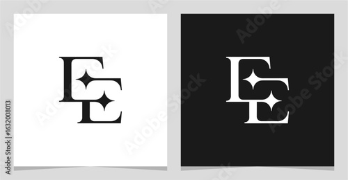 EE Initial Letter Logo Vector Element , Initial Logo for Brand Vector Design Graphic