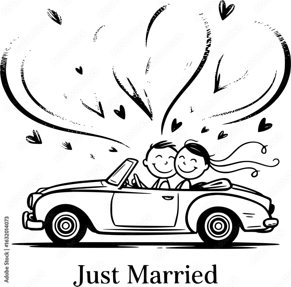 Engagement Ring Marital Bliss Cartoon Love Vector Graphics