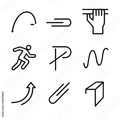 Parkour Icon Set