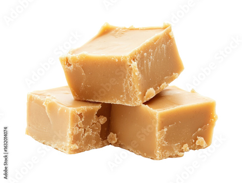 Caramel Fudge Squares Stack