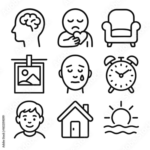 Nostalgic Icon Grid
