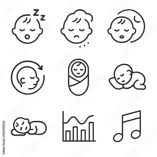 Newborn Sleep Icons