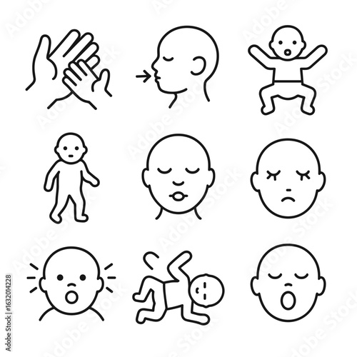 Newborn Reflex Icons