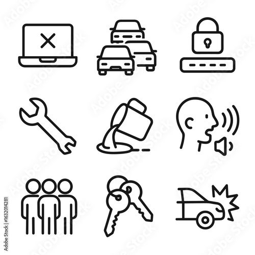 Frustration Icon Set