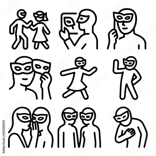 Masquerade Icon Set