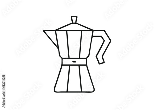 Charming italian coffee shop emblem featuring classic typography and warm hues isolated on white background