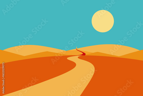 trail desert sun flare