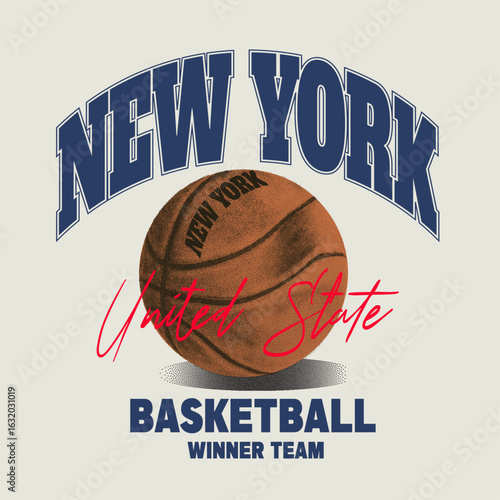 t shirt sweatshirt graphic tee shirt print design. college typography text print design. basketball sports t shirt design. Brooklyn Basketball winner team united state. 