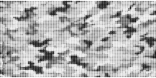 Halftone camouflage pattern with a modern, artistic look. Abstract military texture combining pixel and dotted elements using a limited color palette. Vector